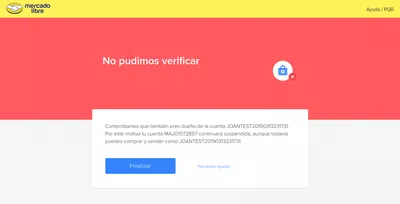 Mensaje "comprobamos que también eres dueño de la cuenta"