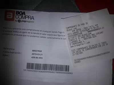 Realicé el pago y no llega nad