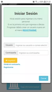 Hola como ago para recuperar mi contraseña y usuario de progresar becas