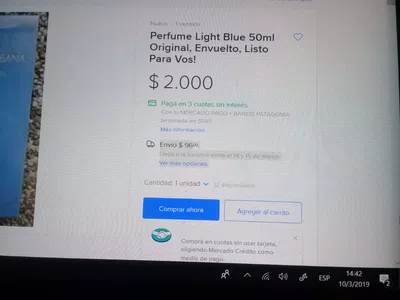 Cobro de envío mal informado