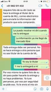 Estafa y hackeo de cuenta en mercado libre