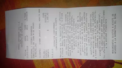 No me depositaron los 40000 pesos que me aprobaron