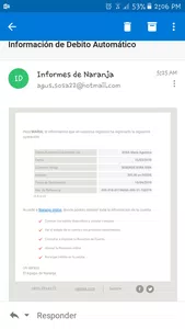 Débito sin autorización