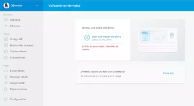 Validar identidad con dni