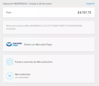 Me debitaron $13467.96 de melipayments-collectionattempt y no lo reconozco