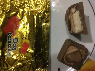 Chocolate 3 corazones en mal estado
