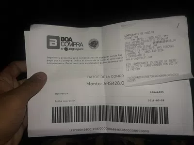 No me llega lo que pague