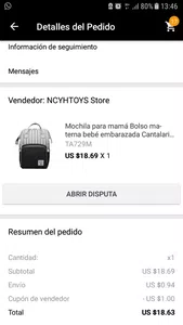 Paquete retenido