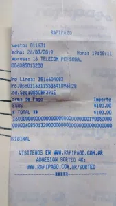 Falta de acreditación del pago