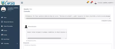 Adquisición de curso online y pago por mercadopago