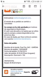 Pago cancelado