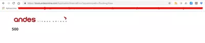 Error check in andesonline.com