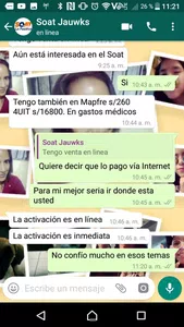 Estafa de dinero y compra