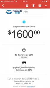 Mercado pago no devuelve mi dinero