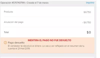 Mi dinero se perdió en el sistema de mercado libre