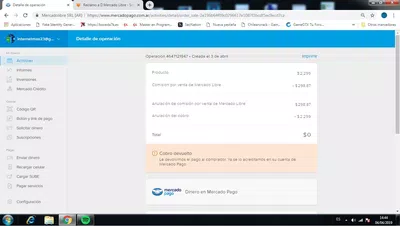 Soy vendedor en mercado libre,fui estafado por un usuario.yo perdi mi dinero