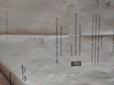 Devolución del dinero