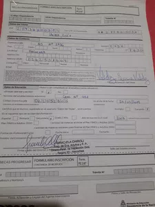 Inscripción progresar datos equivocados