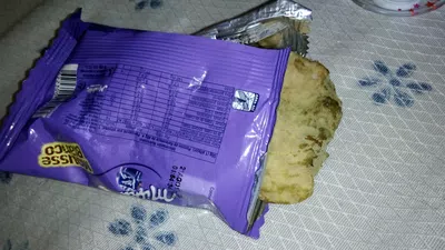 Alfajor milka en mal estado