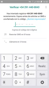 No me deja entrar a whatsapp