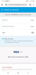 Devolución de marcadolibre