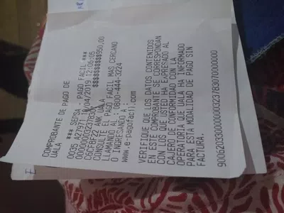 Reintegro de los 950 que deposite