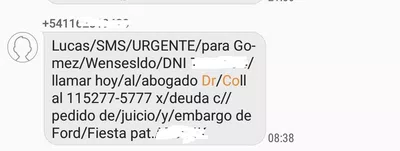 Deuda inexistente de avon
