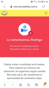 No me dan mercado credito