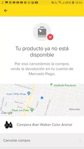 Me dice que el producto no esta disponible cuando si hay stock del mismo
