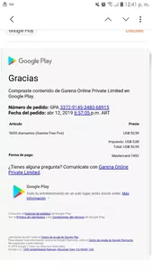 Reembolso de diamantes
