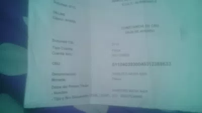 Quiero cargar mi cbu