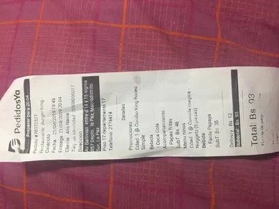 Cobro por delivery q ya estaba incluido
