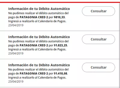 Intentos de débitos automáticos que no corresponden!!