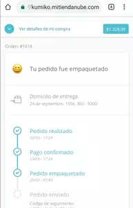 No envían mi pedido