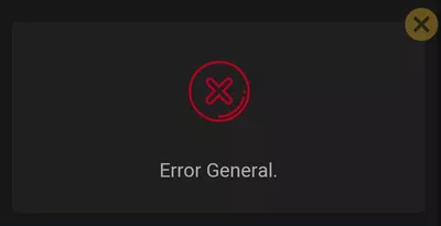 Error general