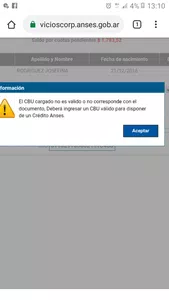Validacion de cbu