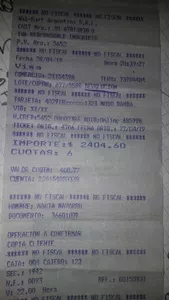 Devolucion de monto gastado