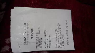 Mi carga no se acredito