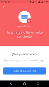 Compra rechazada