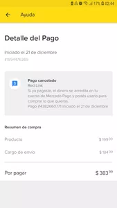 Devuelvan el importe cancelado