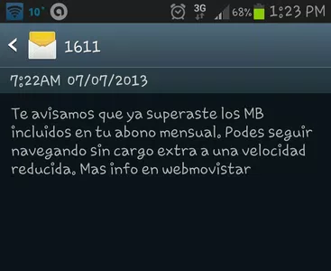 Movistar y su internet libre pero "limitada"!