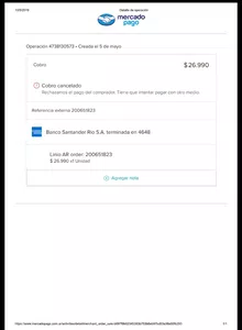 No de reembolsan la cancelación de una compra
