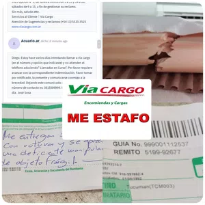 Via cargo - negligente manipulación de objetos frágiles