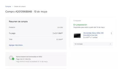 Quiero que me envien la factura por el producto que compré