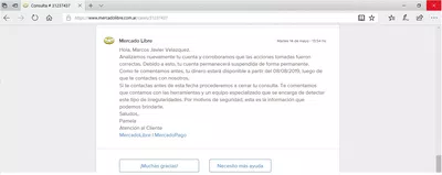 Retención de dinero en mercado pago