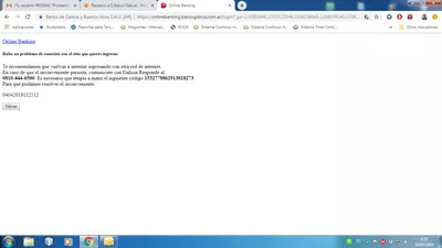 Problema al ingresar a online-banking
