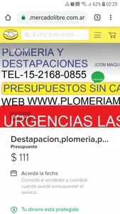 Aviso en mercadolibre