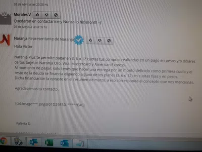 Naranja plus es sólo para algunos clientes, los que la empresa quiere