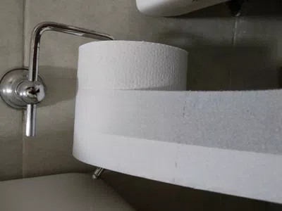 Papel higiénico fallado