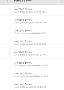 Cobro excesivo de mercado envios